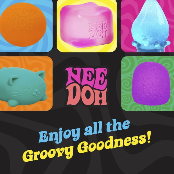 NeeDoh Nice Cube – Super Squishy Square Sensory Fidget Toy (1 Random Color)