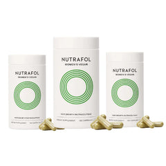 Nutrafol Women’s Hair Growth Vitamins (18–44) – Natural Hair Growth Supplement for Thinning Hair – Supports Thicker, Fuller, Stronger Hai