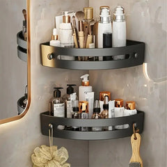 Dual-Tier Corner Bath Caddy