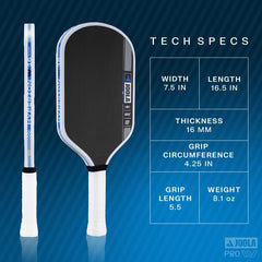 Authentic Joola Ben Johns Hyperion Pro IV 16mm Pickleball Paddle - Black