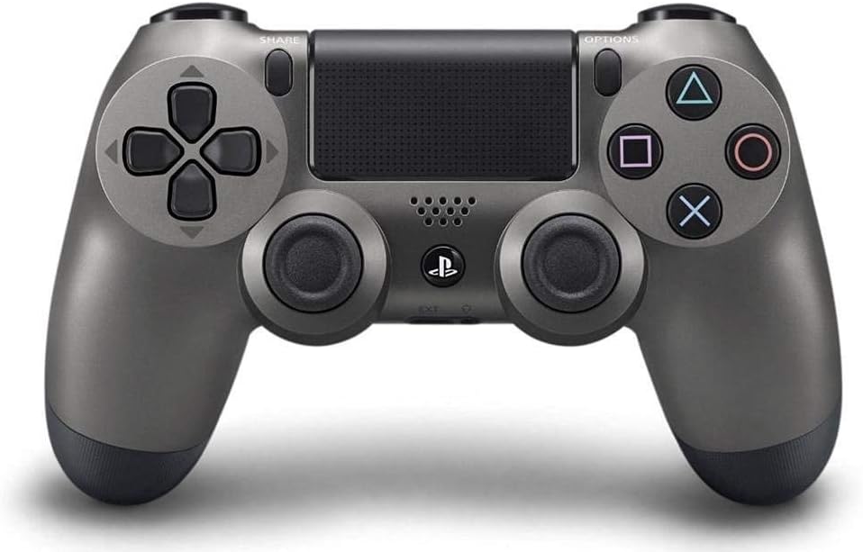 Sony PS4 Official DualShock 4 Steel Black Wireless Controller – Video Game Accessory