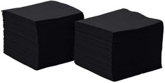 Perfectware 2Ply Black Paper Cocktail Beverage Napkins 1000ct