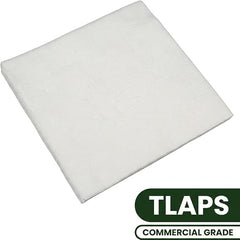 Square Paper Napkins White 4000 Count (8 Packs of 500) - 1-Ply Disposable Cocktail Beverage Napkins - Commercial Grade - Restaurants Bars Parties Events Cleaning