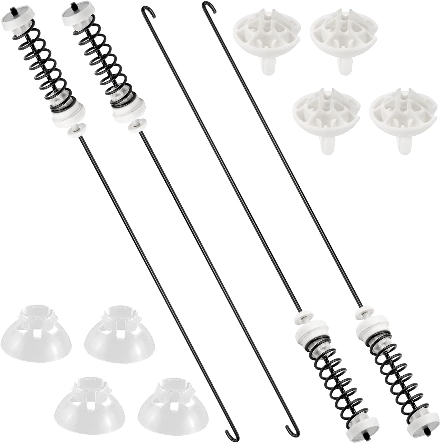 AMI PARTS W10780048 Washer Suspension Rod Kit – 4-Pack Washing Machine Suspension Rod Replacement for Whirlpool & Kenmore Washers