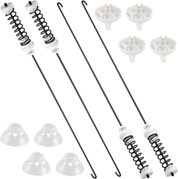 AMI PARTS W10780048 Washer Suspension Rod Kit – 4-Pack Washing Machine Suspension Rod Replacement for Whirlpool & Kenmore Washers
