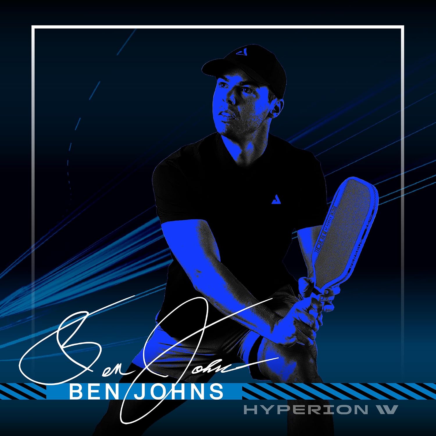 Authentic Joola Ben Johns Hyperion Pro IV 16mm Pickleball Paddle - Black