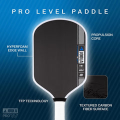 Authentic Joola Ben Johns Hyperion Pro IV 16mm Pickleball Paddle - Black