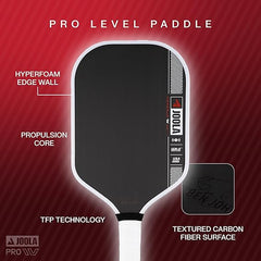JOOLA Pro IV Raw Carbon Fiber Pickleball Paddle – High Spin & Power – 14mm or 16mm Core – Tech Flex Power Technology – Perseus, Hyperion, Scorpeus, Magnus – UPA-A Approved