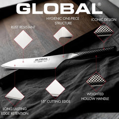 Global 8-Inch Stainless Steel Chef Knife – Professional Razor-Sharp Kitchen Knife