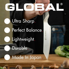 Global 8-Inch Stainless Steel Chef Knife – Professional Razor-Sharp Kitchen Knife