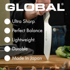 Global 7-Inch Vegetable Knife (G-45) – Precision Japanese Stainless Steel for Effortless Vegetable Prep