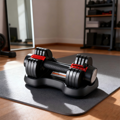 Rubber Coated Cast Iron Dumbbell with Knurled Grip for Gym & Personal Training