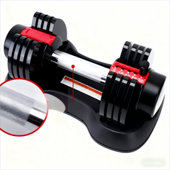 Rubber Coated Cast Iron Dumbbell with Knurled Grip for Gym & Personal Training
