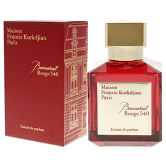Maison Francis Kurkdjian Baccarat Rouge 540 perfume bottle and packaging on a white background