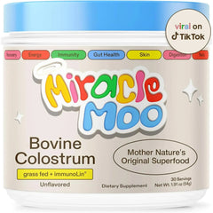 miracle moo bovine colostrum Supplement powder. BUy Online at The EA Store.