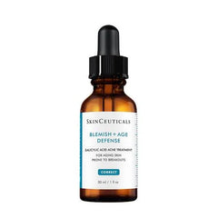 SkinCeuticals Blemish + Age Defense serum bottle on a white background