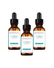 Three bottles of SkinCeuticals C E Ferulic Vitamin C Serum 1 fl oz – advanced antioxidant serum for radiant skin