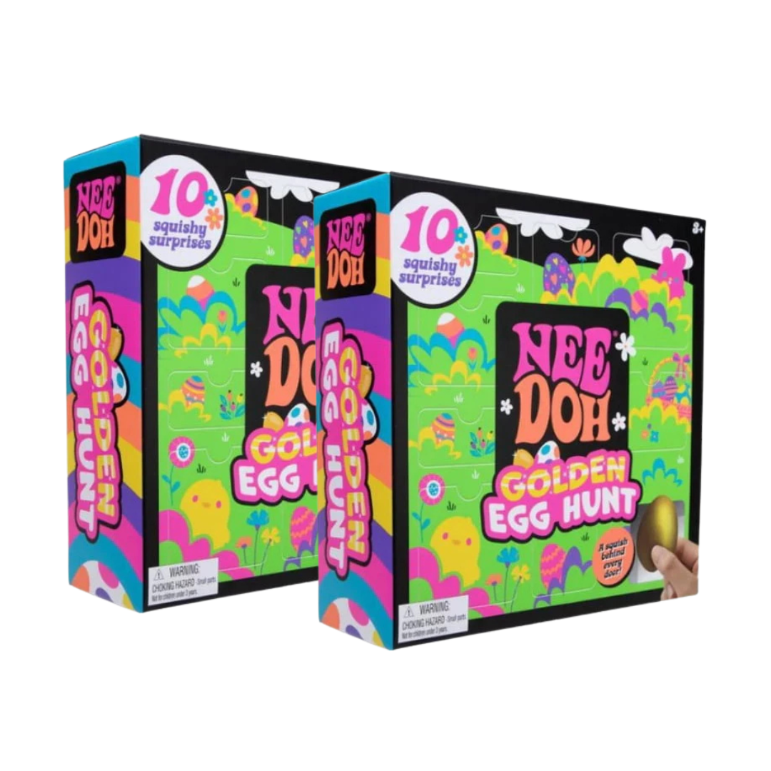 NeeDoh Easter Golden Egg Hunt Mystery 10-Pack – 10 Squishy Surprises to Unbox!