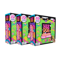 NeeDoh Easter Golden Egg Hunt Mystery 10-Pack – 10 Squishy Surprises to Unbox!