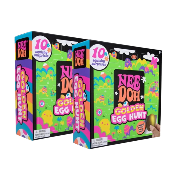 NeeDoh Easter Golden Egg Hunt Mystery 10-Pack – 10 Squishy Surprises to Unbox!
