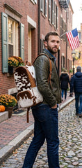 The Outlaw Cowhide Luxury Backpack – 100% Pure Leather
