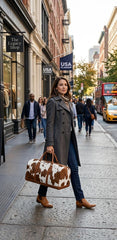 The Outbound Cowhide Luxury Duffle – 100% Pure Leather