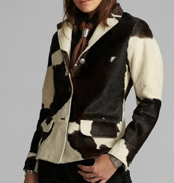 The Maverick Cowhide Luxury Blazer – 100% Pure Leather