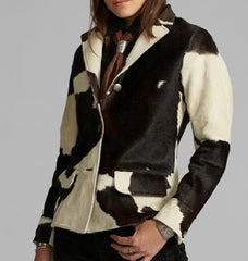 The Maverick Cowhide Luxury Blazer – 100% Pure Leather
