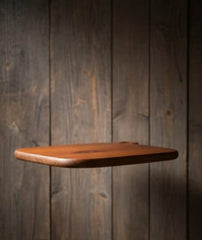 Acacia Wood Serving Board with Handle – Solid Wooden Cutting & Chopping Board for Kitchen, Cheese, Bread & Charcuterie, Natural Durable Wood Design