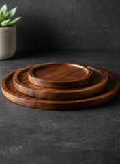 Elegant Spanish-Style Ceramic Plate Set of 3 – Handcrafted Dinner & Serving Plates