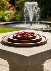 Elegant Spanish-Style Ceramic Plate Set of 3 – Handcrafted Dinner & Serving Plates