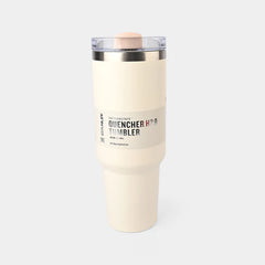 White tumbler with 'Seafire Quencher H2O Tumbler' text on a white background