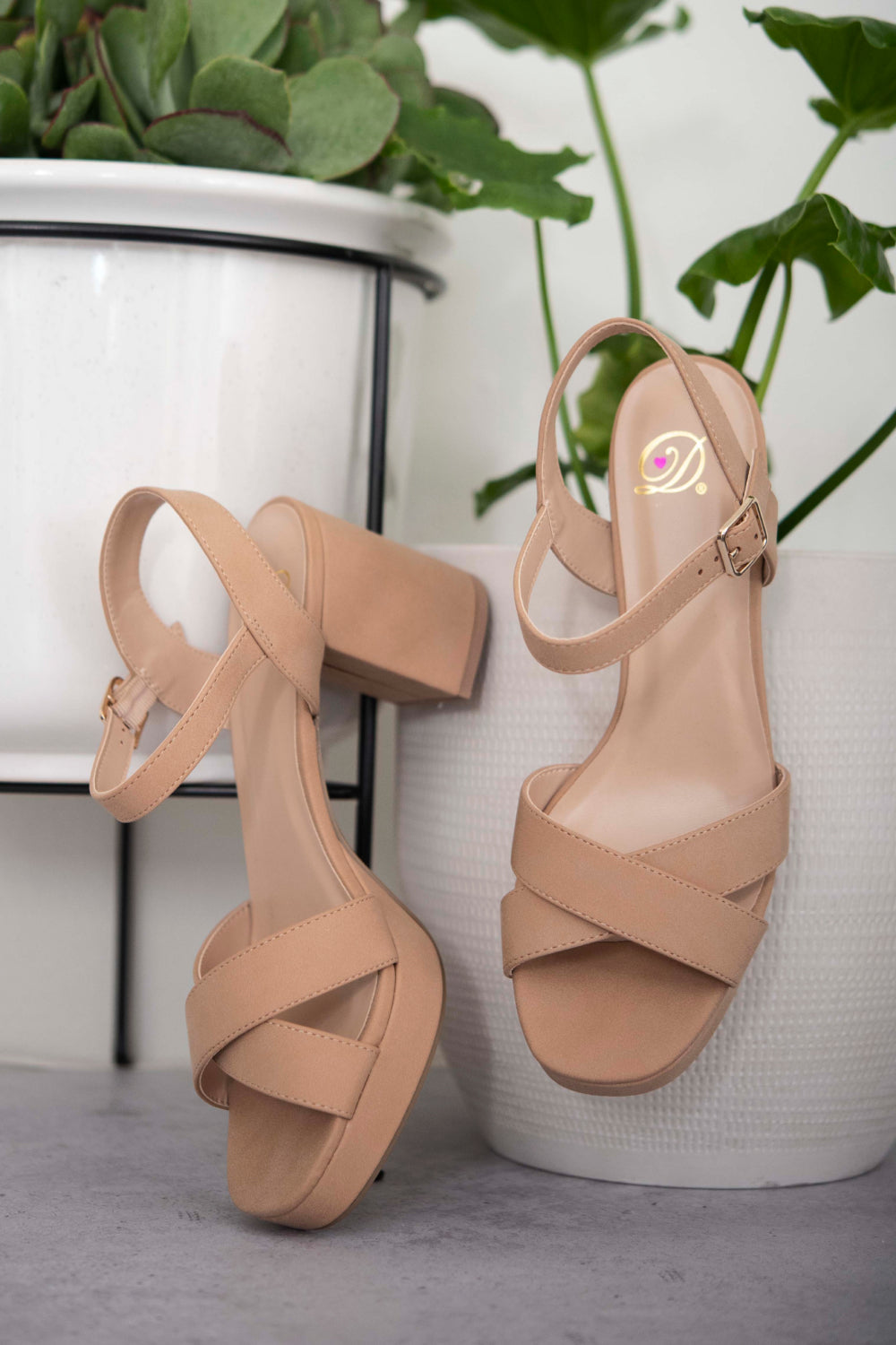 Chic Charmer Block Heel Sandals