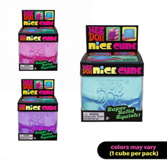 NeeDoh Nice Cube – Super Squishy Square Sensory Fidget Toy (1 Random Color)