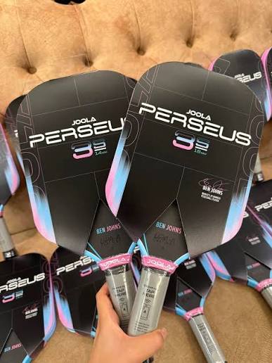 JOOLA Ben Johns Perseus 3S 16mm Pickleball Paddle – Pink & Blue