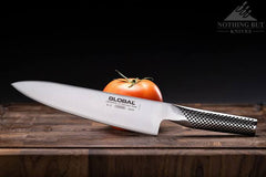 Global 8-Inch Chef's Knife – Lightweight Japanese Stainless Steel, Razor-Sharp Edge, Made in Japan, G-2