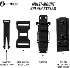  multi-mount sheath system components on a white background