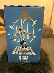 Limited Edition Lionel Messi #10 Argentina Stanley 40oz Tumbler - Premium Soccer Gift Box Set with Pouch & Football Straw Topper