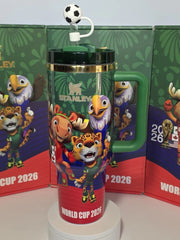 Limited Edition Stanley 40oz Quencher H2.0 FlowState Tumbler - FIFA World Cup 2026 Special Edition with Soccer Straw Topper